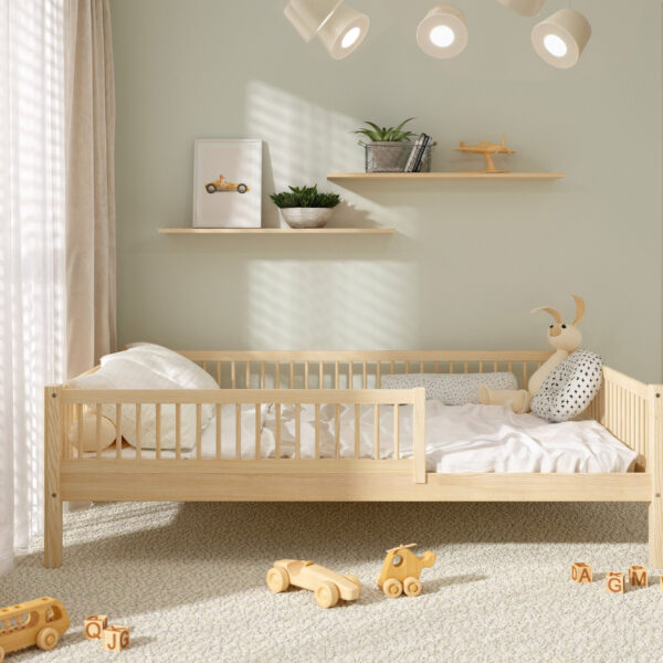 Łóżko dziecięce Salice XL - naturalny - aranżacja wprost